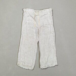 Thread & Supply Linen-Like Blend Drawstring Pants Size Medium